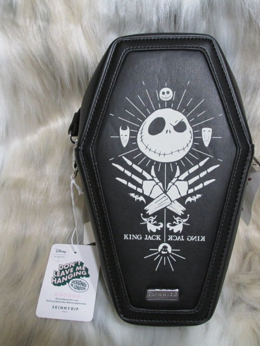 P3557-New King Jack Coffin Shoulder/Xbody Bag Collab Disney & Skinny Dip London